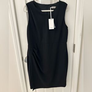 NWT‎ Grace Karin Sleeveless Black Dress V Neck with Ruching Size XL